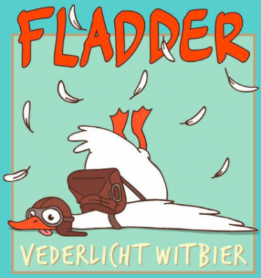 Fladder witbier Gulzige Gans etiket